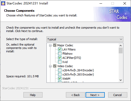 图片[1] - StarCodec(免费多媒体编解码器) v20241231 - 青笺杂货铺 - 软件资源下载分享