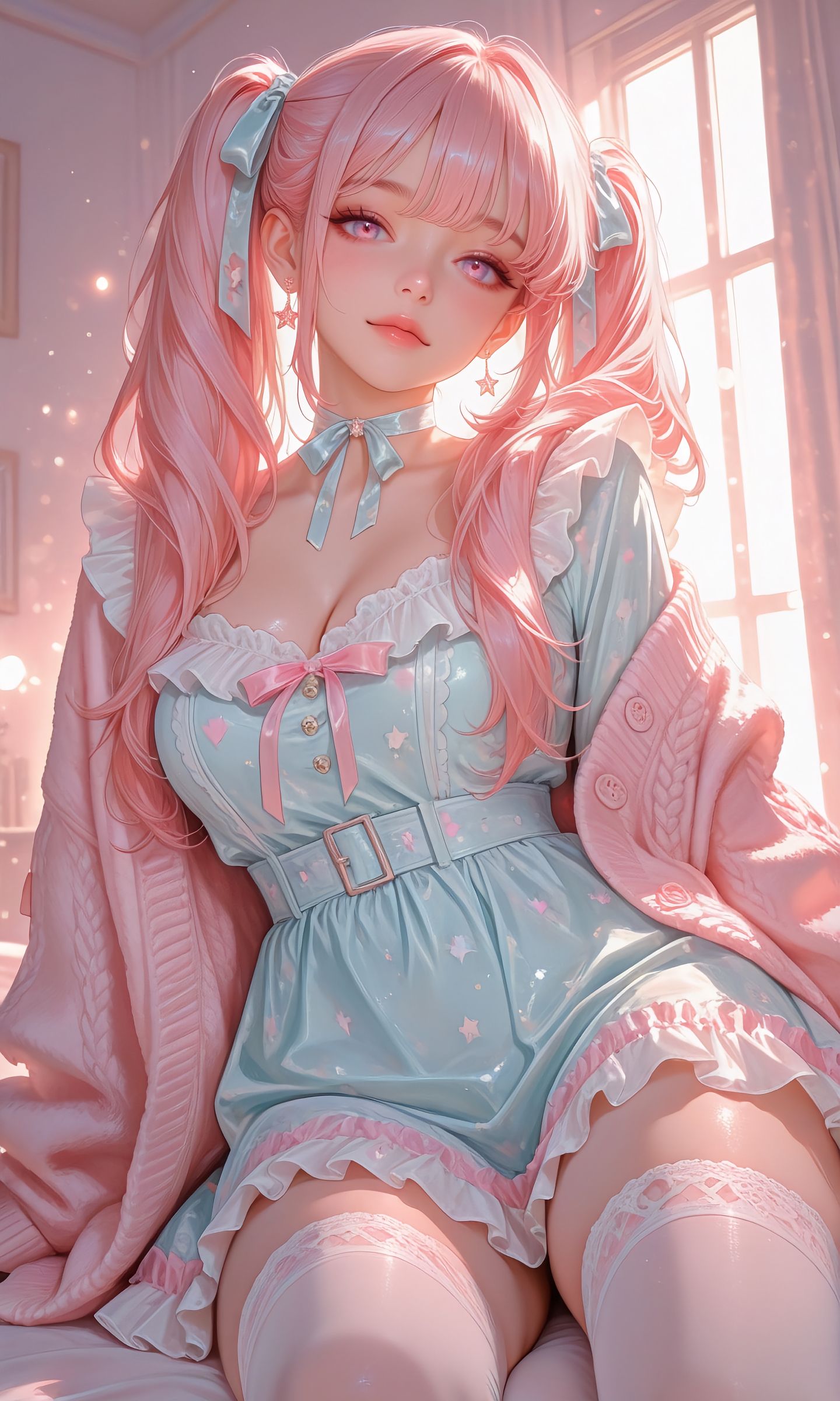 甜美少女系列 二次元 美女 粉色发 高清 - 幻域写真 - cosplay高清美图分享平台