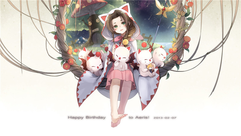 图片[12] - 艾瑞丝(最终幻想7)壁纸图包原画插画素材P站同人图合集 - 幻域写真 - cosplay高清美图分享平台