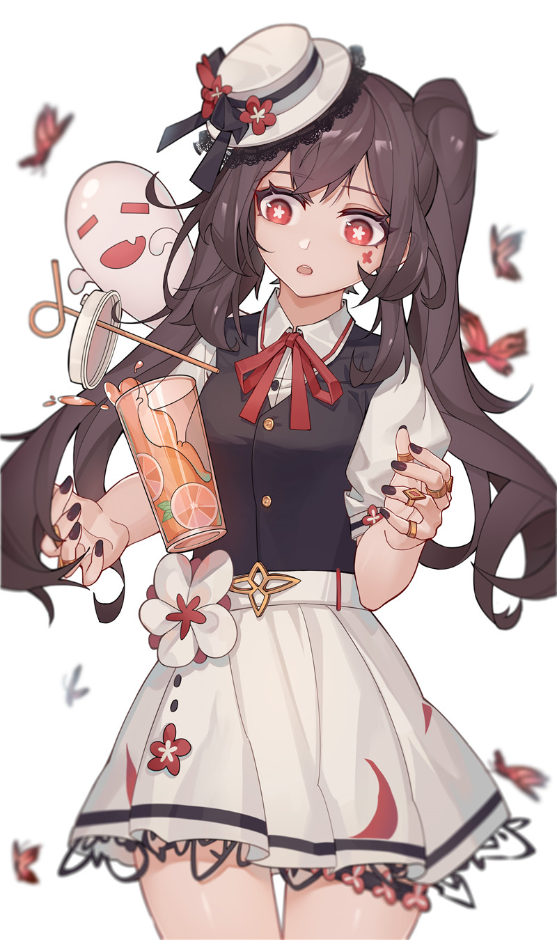 图片[3] - 原神胡桃4K8K超清壁纸立绘p站pixiv原画插画海报画集 - 幻域写真 - cosplay高清美图分享平台