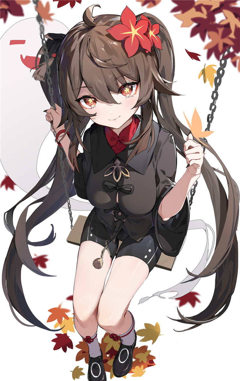 图片[1] - 原神胡桃4K8K超清壁纸立绘p站pixiv原画插画海报画集 - 幻域写真 - cosplay高清美图分享平台