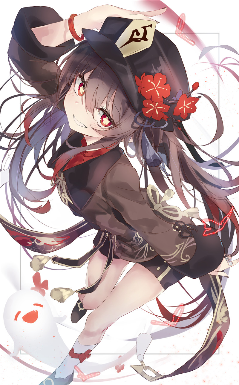 图片[7] - 原神胡桃4K8K超清壁纸立绘p站pixiv原画插画海报画集 - 幻域写真 - cosplay高清美图分享平台