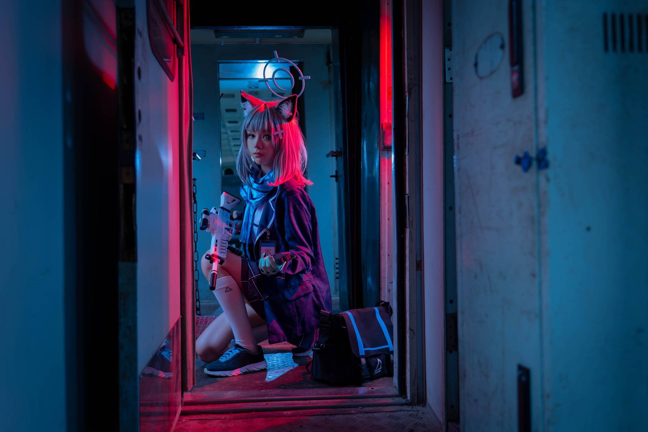 「碧蓝档案」砂狼白子 cosplay - 幻域写真 - cosplay高清美图分享平台