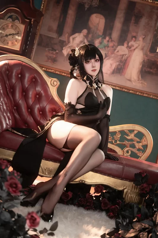 Natsuko夏夏子 – 碧蓝航线 镇海旗袍 - 幻域写真 - cosplay高清美图分享平台