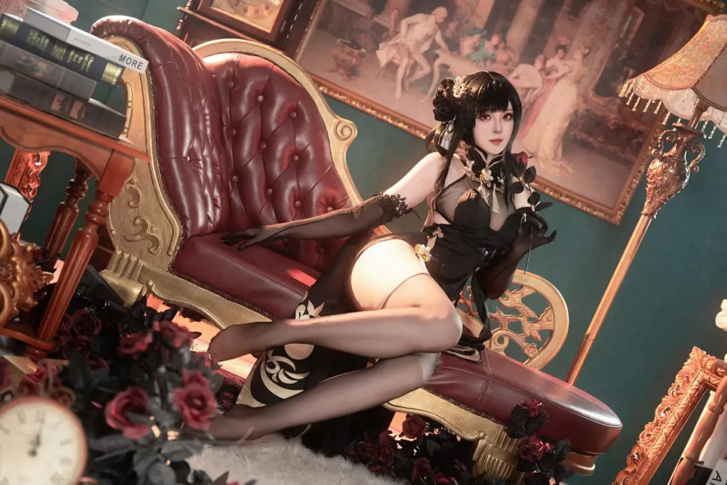 图片[4] - Natsuko夏夏子 – 碧蓝航线 镇海旗袍 - 幻域写真 - cosplay高清美图分享平台