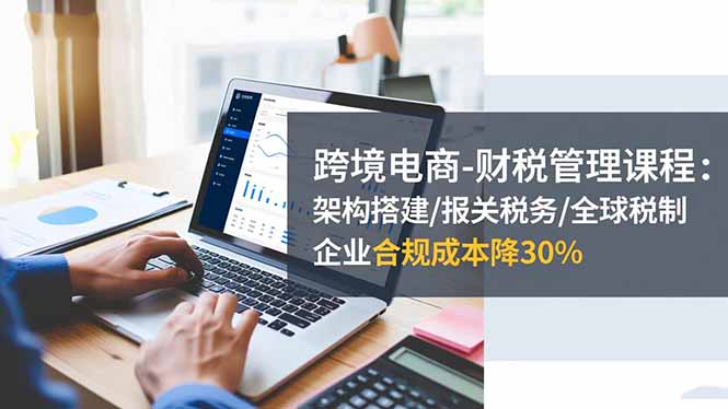 跨境电商-财税管理课程：架构搭建/报关税务/全球税制，企业合规成本降30% - 青笺杂货铺 - 网创项目_软件_壁纸下载资源平台