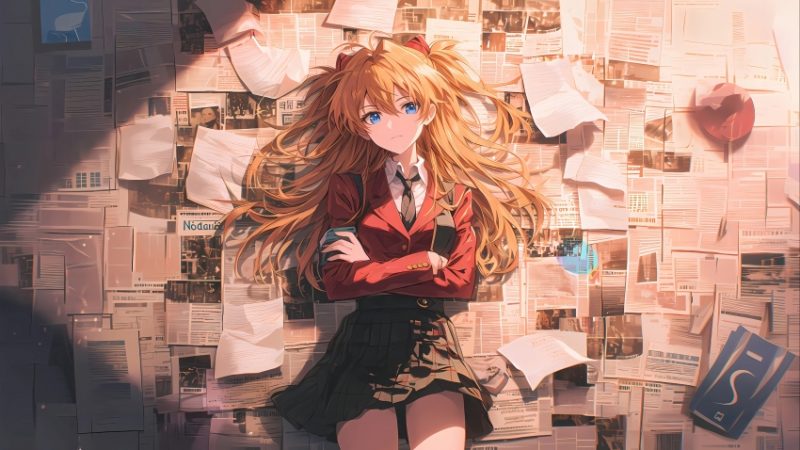 明日香 报纸墙 4K电脑壁纸 3840X2160 / 4.49 MB - 青笺杂货铺 - 网创项目_软件_壁纸下载资源平台