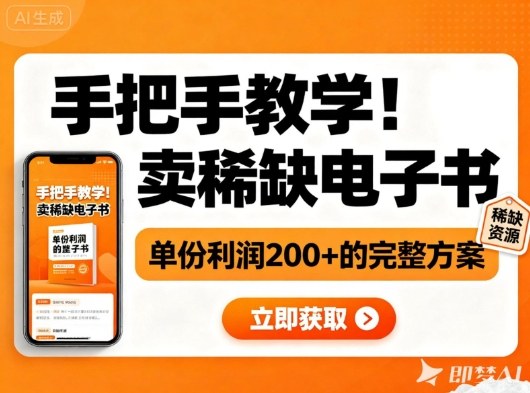 手把手教学！在小红书卖稀缺电子书，单份利润2张+的完整方案 - 青笺杂货铺 - 网创项目_软件_壁纸下载资源平台