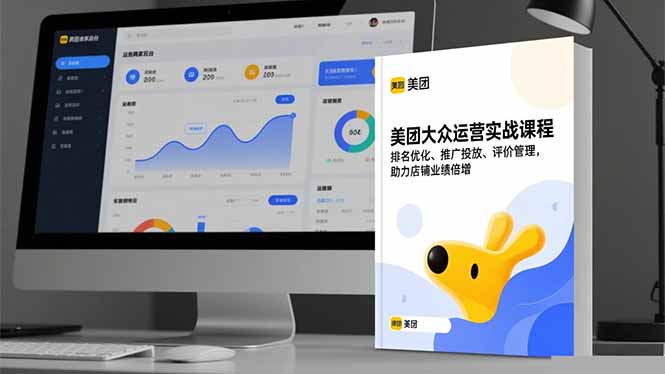 美团大众运营实战课程,排名优化、推广投放、评价管理,助力店铺业绩倍增 - 青笺杂货铺 - 网创项目_软件_壁纸下载资源平台