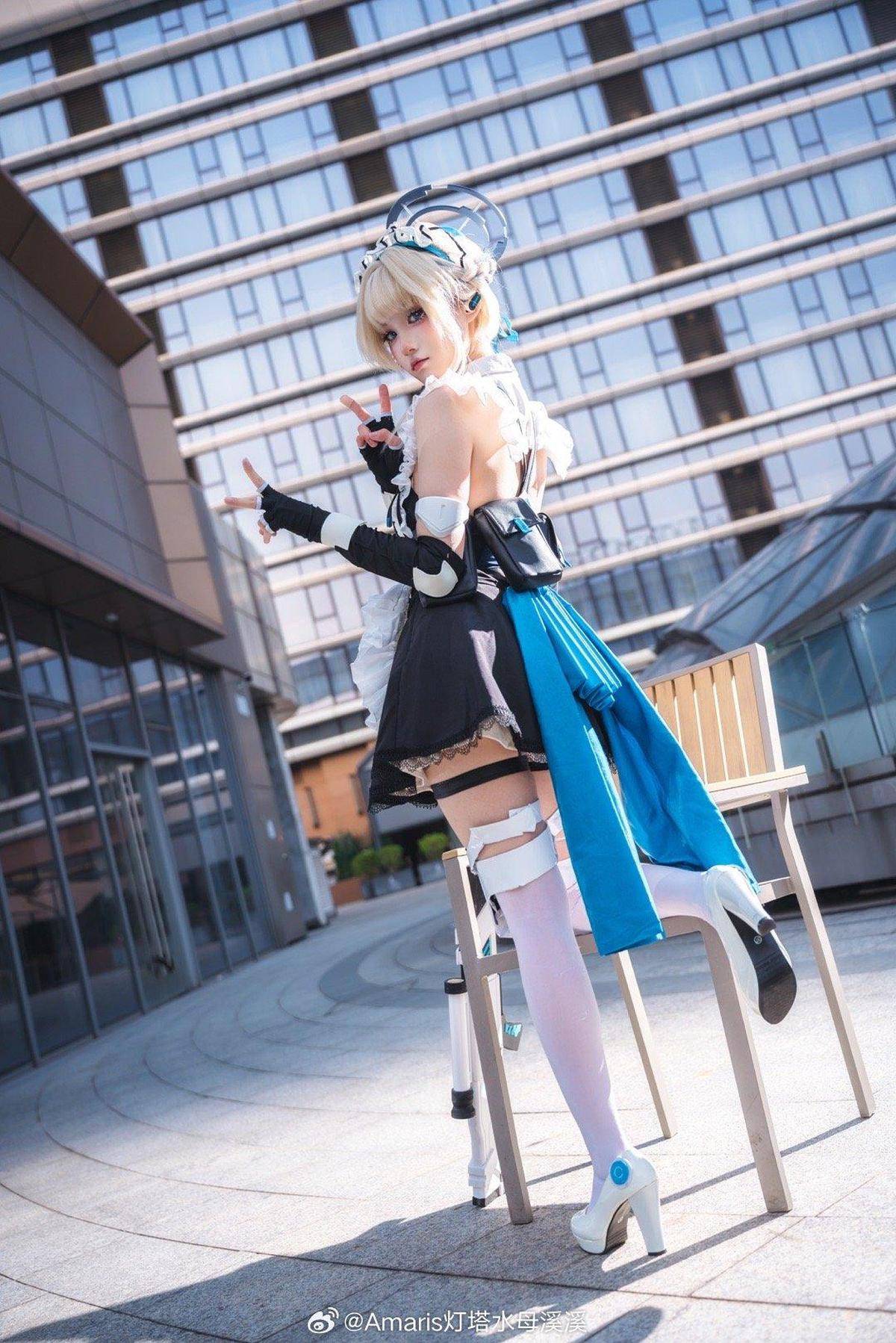 广州蔚蓝档案only！溪溪的飞鸟马时COS把女仆特工感焊在身上了 - 幻域写真 - cosplay高清美图分享平台