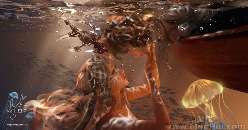 图片[17] - [画师推荐][wlop(wlopwangling)]Pixiv+推特图片包[585P] - 幻域写真 - cosplay高清美图分享平台