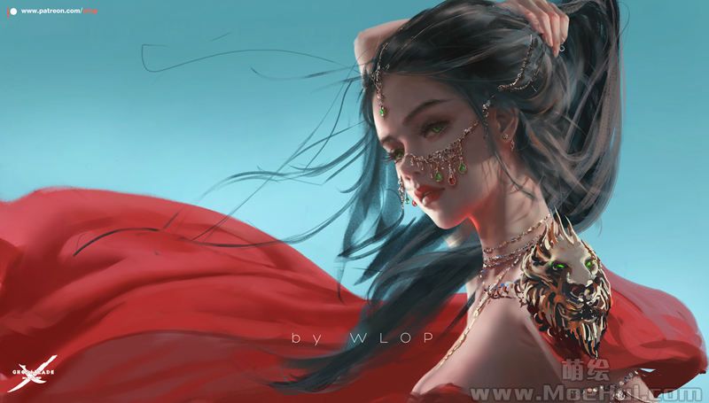 图片[14] - [画师推荐][wlop(wlopwangling)]Pixiv+推特图片包[585P] - 幻域写真 - cosplay高清美图分享平台