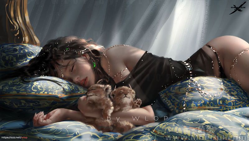 图片[19] - [画师推荐][wlop(wlopwangling)]Pixiv+推特图片包[585P] - 幻域写真 - cosplay高清美图分享平台