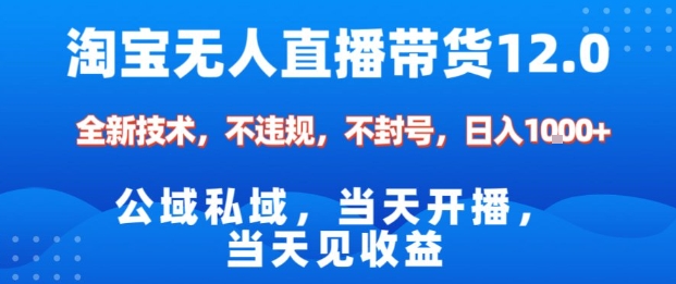 淘宝无人直播12.0，公域私域技术，不封号，不违规布局双十一流量风口，日入1k(独家技术)【揭秘】 - 青笺杂货铺