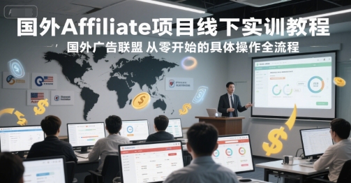 国外Affiliate项目线下实训教程，国外广告联盟从零开始的具体操作全流程 - 青笺杂货铺