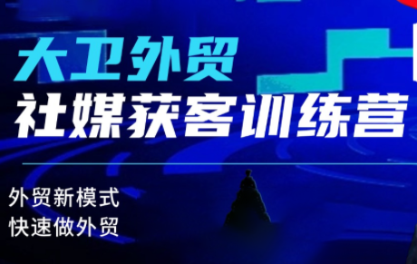 大卫老师·外贸社媒获客独家训练营(更新) - 青笺杂货铺