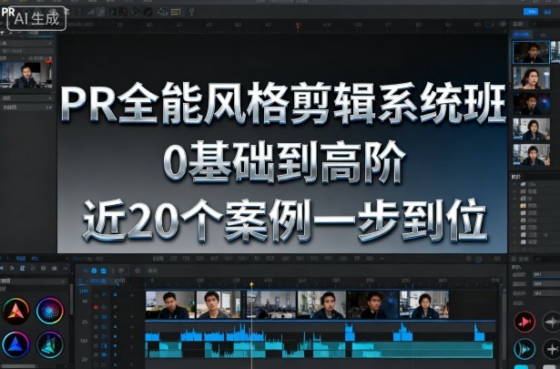 PR全能风格剪辑系统班，0基础到高阶，近20个案例一步到位 - 青笺杂货铺