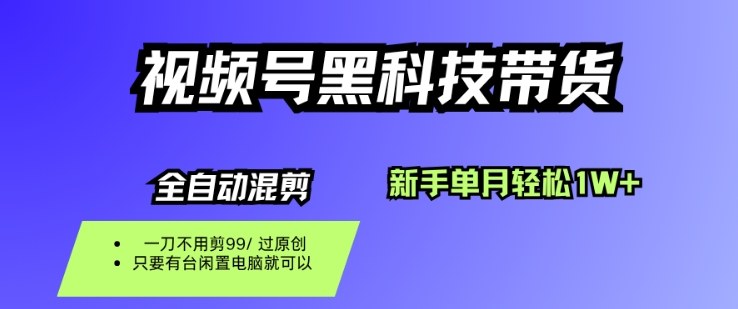 视频号黑科技短视频带货,新手一个月也1W+,纯搬运一刀不用剪,零投入【揭秘】 - 青笺杂货铺