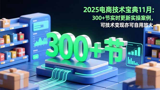 2025电商技术宝典11月:200+节实时更新实操案例,可技术变现亦可自用放大 - 青笺杂货铺