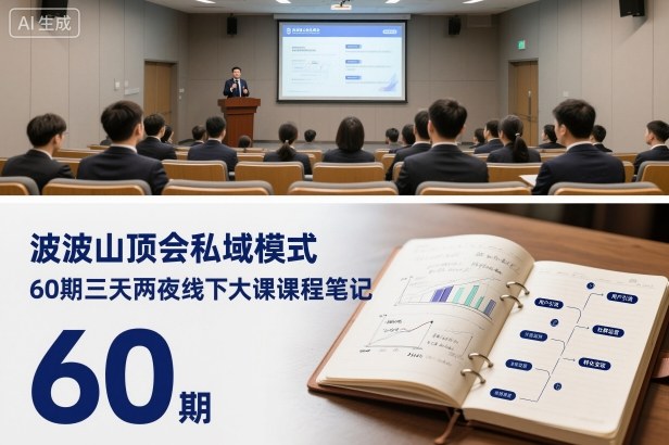 波波山顶会私域模式60期三天两夜线下大课课程笔记(文档) - 青笺杂货铺