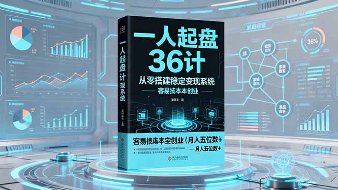 一人起盘36计：从零搭建稳定变现系统，实现低成本创业，月入五位数+ - 青笺杂货铺