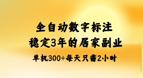 全自动数字标注，稳定3年的蓝海项目，居家也能矩阵开干的副业，单机日入3张+【揭秘】 - 青笺杂货铺