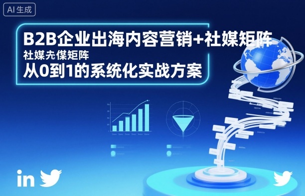 B2B企业出海内容营销+社媒矩阵，从0到1的系统化实战方案 - 青笺杂货铺