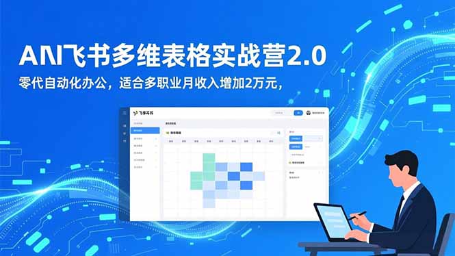 AI+飞书多维表格实战营2.0：零代码自动化办公，适合多职业月收入增加2万元 - 青笺杂货铺 - 网创项目_软件_壁纸下载资源平台