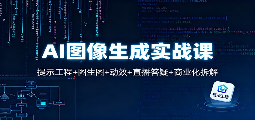 AI图像生成实战课：提示工程+图生图+动效+直播答疑+商业化拆解 - 青笺杂货铺 - 网创项目_软件_壁纸下载资源平台