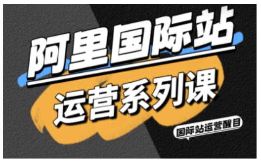 阿里国际站运营系列课，涵盖精准引流、直通车与全站推实战SOP，搭配AI效率工具包与高阶增长玩法(更新) - 青笺杂货铺 - 网创项目_软件_壁纸下载资源平台