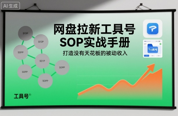 网盘拉新工具号SOP实战手册，打造没有天花板的被动收入 - 青笺杂货铺 - 网创项目_软件_壁纸下载资源平台