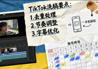 TikTok洗稿剪辑全流程课 - 青笺杂货铺 - 网创项目_软件_壁纸下载资源平台