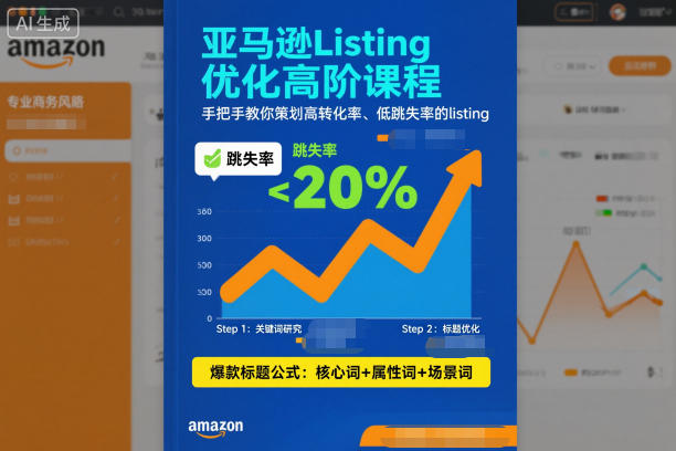 亚马逊Listing优化高阶课程，手把手教你策划高转化率、低跳失率的listing - 青笺杂货铺 - 网创项目_软件_壁纸下载资源平台