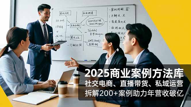 2025商业案例方法库，社交电商、直播带货、私域运营，拆解200+案例助力年营收破亿 - 青笺杂货铺 - 网创项目_软件_壁纸下载资源平台