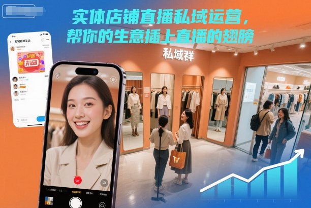 实体店铺直播私域运营，帮你的生意插上直播的翅膀 - 青笺杂货铺 - 网创项目_软件_壁纸下载资源平台