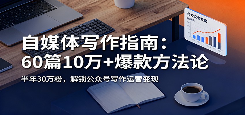 自媒体写作指南：60篇10万+爆款方法论，半年30万粉，解锁公众号写作运营变现 - 青笺杂货铺 - 网创项目_软件_壁纸下载资源平台