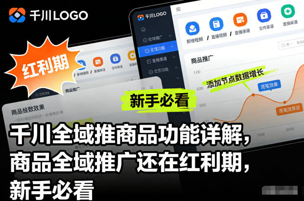 千川全域推商品功能详解，商品全域推广还在红利期，新手必看 - 青笺杂货铺 - 网创项目_软件_壁纸下载资源平台