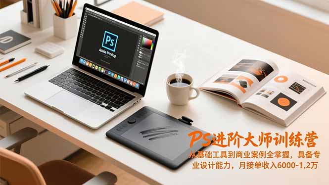 PS进阶大师训练营，从基础工具到商业案例全掌握，具备专业设计能力，月接单收入6000-1.2万 - 青笺杂货铺 - 网创项目_软件_壁纸下载资源平台
