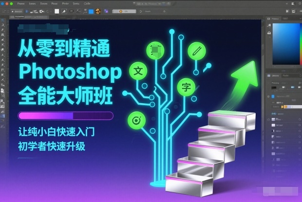 从零到精通Photoshop全能大师班,让纯小白快速入门,初学者快速升级 - 青笺杂货铺 - 网创项目_软件_壁纸下载资源平台