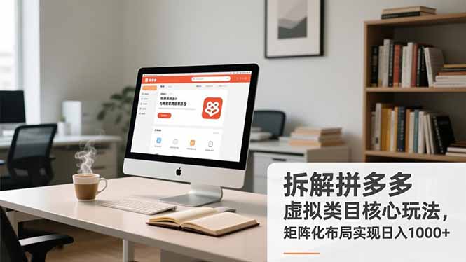 拆解拼多多虚拟类目核心玩法，矩阵化布局实现日入1000+ - 青笺杂货铺 - 网创项目_软件_壁纸下载资源平台