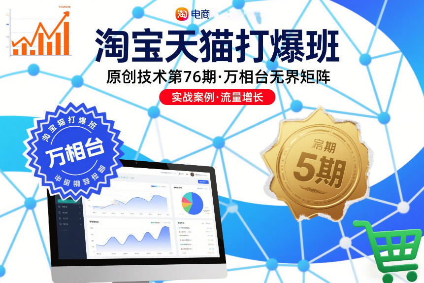 淘宝天猫打爆班原创技术第76期，万相台无界矩阵 - 青笺杂货铺 - 网创项目_软件_壁纸下载资源平台