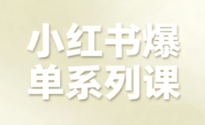 小红书爆单系列课，聚焦小红书电商全链路增长(更新) - 青笺杂货铺 - 网创项目_软件_壁纸下载资源平台
