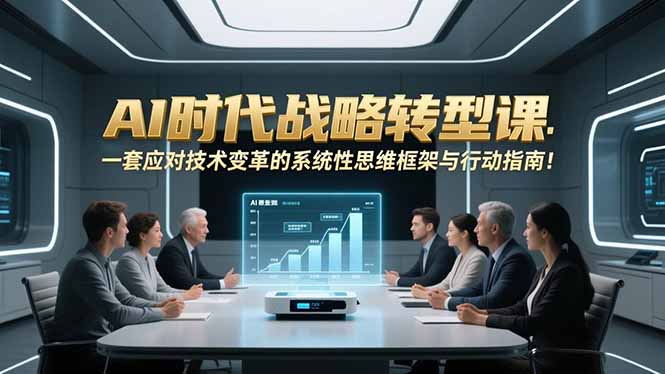 AI时代战略转型课：一套应对技术变革的系统性思维框架与行动指南！ - 青笺杂货铺 - 网创项目_软件_壁纸下载资源平台