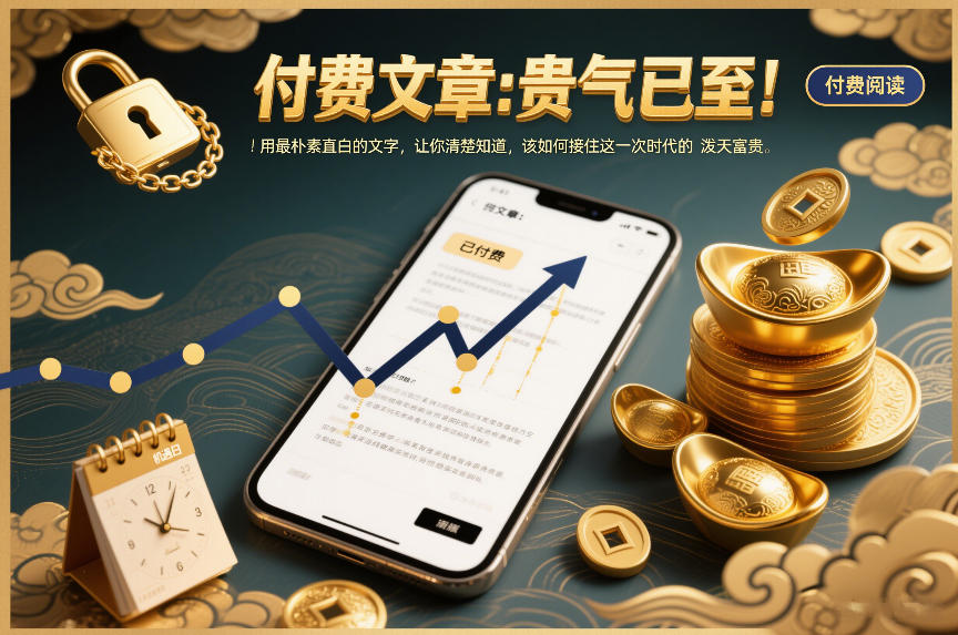 付费文章：贵气已至！用最朴素直白的文字，让你清楚知道，该如何接住这一次时代的泼天富贵 - 青笺杂货铺 - 网创项目_软件_壁纸下载资源平台