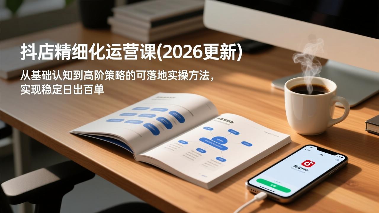 抖店精细化运营课(2026更新 - 青笺杂货铺 - 网创项目_软件_壁纸下载资源平台