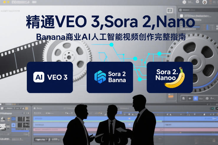 精通VEO 3，Sora 2，Nano Banana商业AI人工智能视频创作完整指南 - 青笺杂货铺 - 网创项目_软件_壁纸下载资源平台
