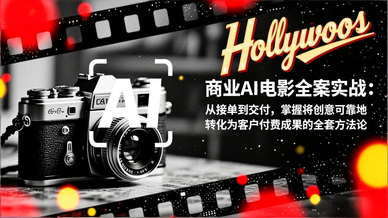 商业AI电影全案实战：从接单到交付，掌握将创意可靠地转化为客户付费成果的全套方法论 - 青笺杂货铺 - 网创项目_软件_壁纸下载资源平台